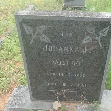 VOSLOO Johanna E. 1892-1981