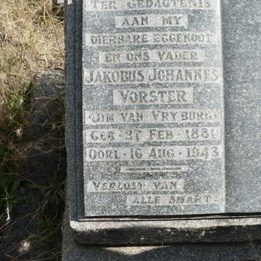 VORSTER Jakobus Johannes 1881-1943