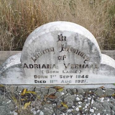 VERMAAK Adriana nee LANGÉ 1846-1921