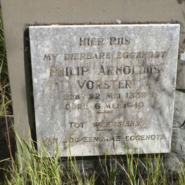 VORSTER Philip Arnoldus 1882-1940
