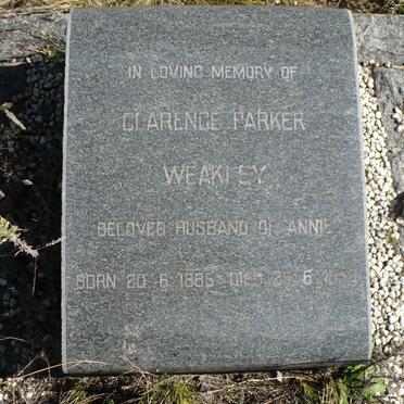 WEAKLEY Clarence Parker 1882-1958