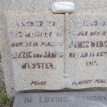 WEBSTER James &amp; Lizzie :: WEBSTER James -1917 :: EDWARDS Ronnie -1973 &amp; Blanche -1970 