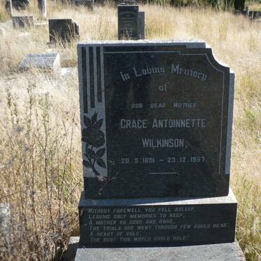 WILKINSON Grace Antoinnette 1891-1957