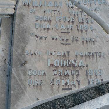 WEBSTER William 1855-1894 :: WEBSTER Louesa 1889-1891