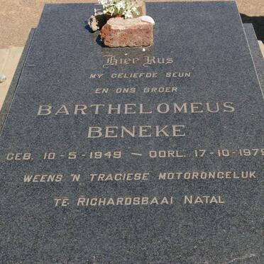 BENEKE Barthelomeus 1949-1979
