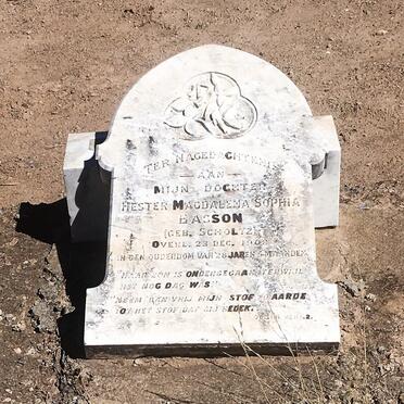 BASSON Hester Magdalena Sophia nee SCHOLTZ -1902