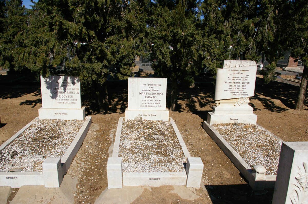 BOOYSEN Willem Hendrik 1869-1939 &amp; Martha Johanna VAN HEERDEN 1868-1961