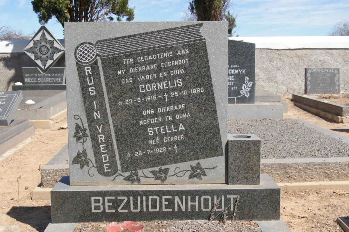BEZUIDENHOUT Cornelis 1915-1980 &amp; Stella GERBER 1922-