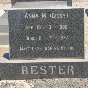 BESTER Anna M. 1908-1977