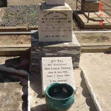 CROUS Jan Louis 1861-1941 &amp; Martha Magdelena VAN ECK -1913