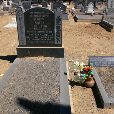 DIEDERICKS Adriaan Gabriel J. 1894-1982 :: DIEDERICKS Cathy 1956-1976 :: DIEDERICKS Adriaan Gabriel 1961-1966