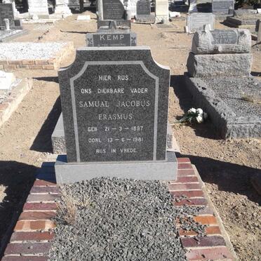 ERASMUS Samual Jacobus 1897-1981