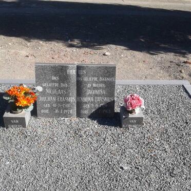 ERASMUS Nicolaas Joucham 1901-1970 &amp; Jacomina Hendrina 1920-1963