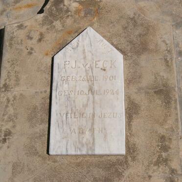 ECK P.J., van 1901-1924