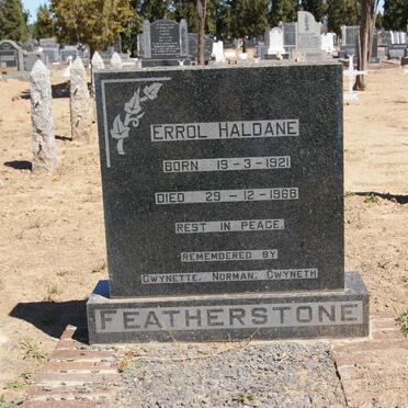 FEATHERSTONE Errol Haldane 1921-1968