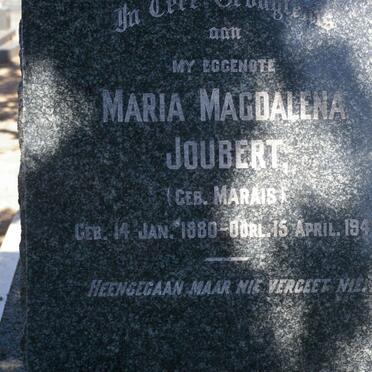JOUBERT Maria Magdalena nee MARAIS 1880-1941