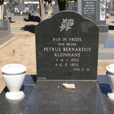 KLEINHANS Petrus Bernardus 1903-1972