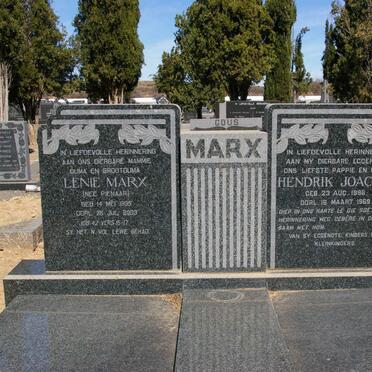 MARX Hendrik Joachim 1896-1969 &amp; Lenie PIENAAR 1905-2003