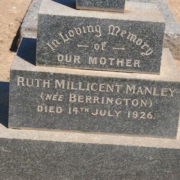 MANLEY Ruth Millicent nee BERRINGTON -1926