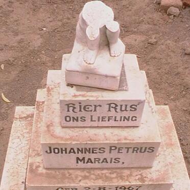MARAIS Johannes Petrus 1967-1967