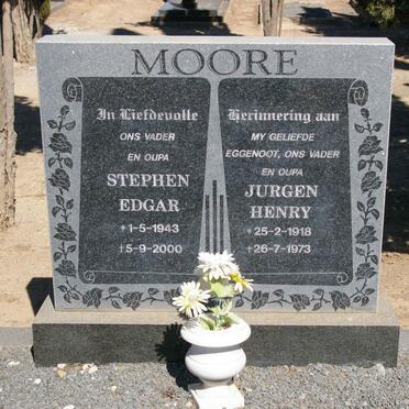 MOORE Jurgen Henry 1918-1973 :: MOORE Stephen Edgar 1943-2000