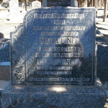 NEL Gert J. 1892-1975 &amp; Maria E. 1898-1948