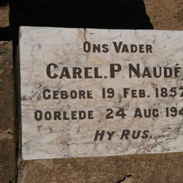 NAUDE Carel P. 1857-1941