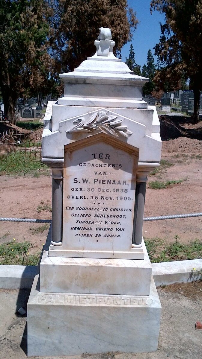PIENAAR S.W. 1838-1905