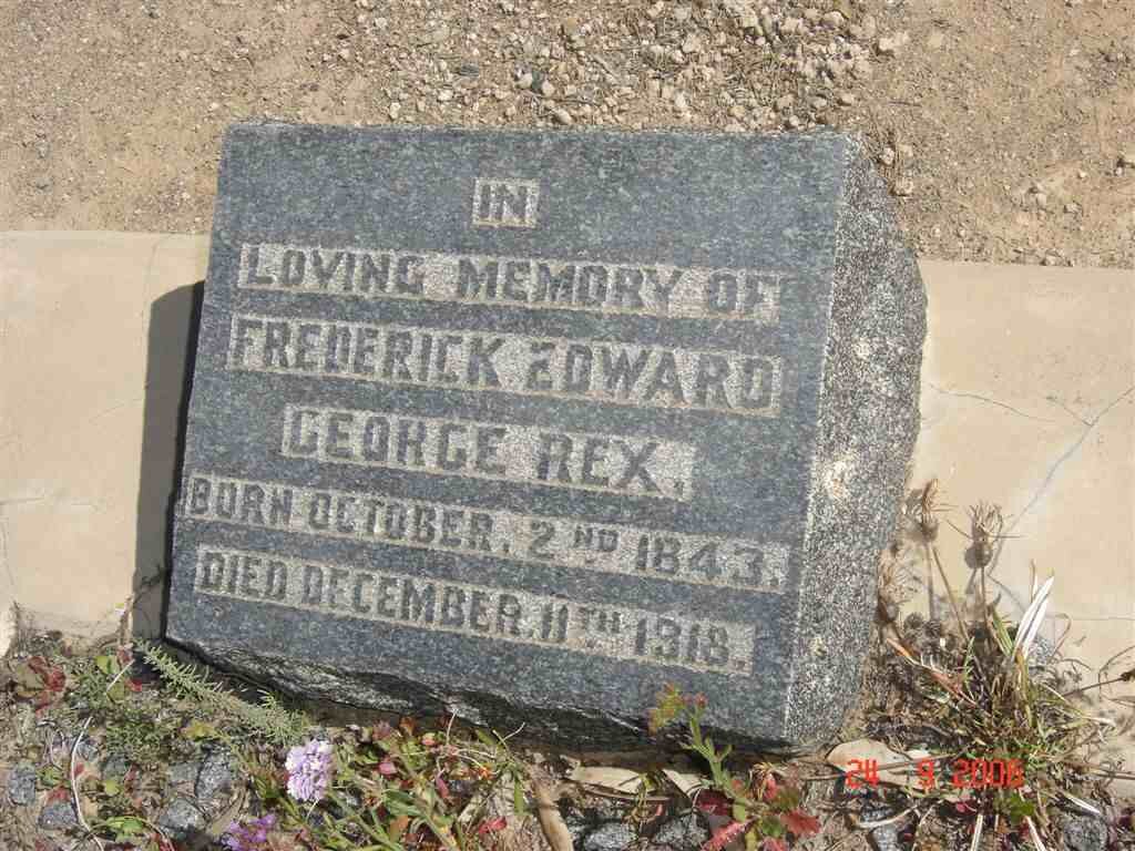 REX Frederick Edward George 1843-1918