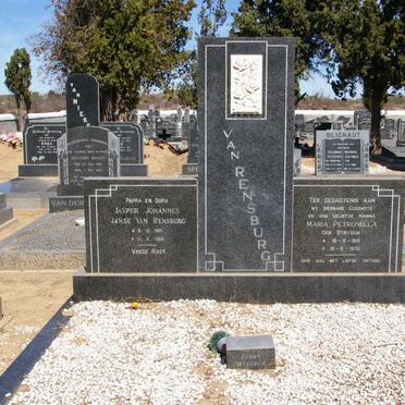 RENSBURG Jasper Johannes, Janse van 1910-1988 &amp; Maria Petronella STRYDOM 1915-1970