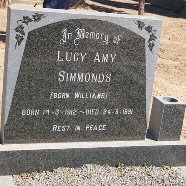SIMMONDS Lucy Amy nee WILLIAMS 1912-1991