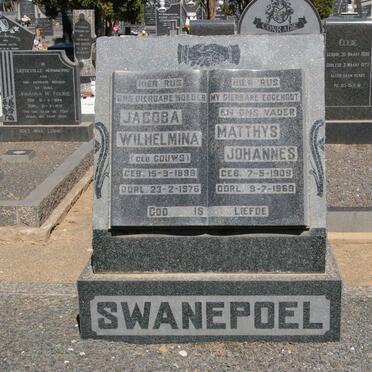 SWANEPOEL Matthys Johannes 1908-1969 &amp; Jacoba Wilhelmina GOUWS 1899-1976