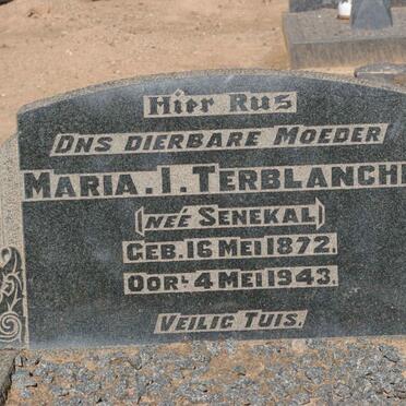 TERBLANCHE Maria I. nee SENEKAL 1872-1943