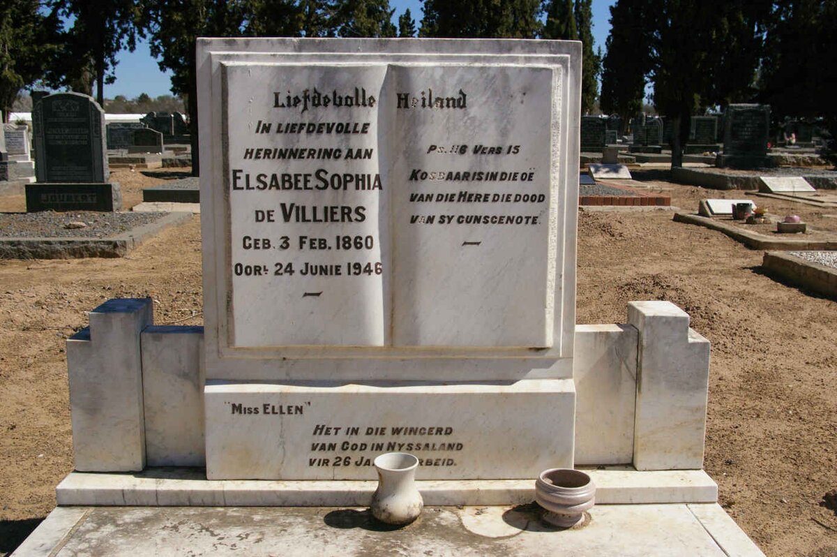 VILLIERS Elsabee Sophia, de 1860-1946