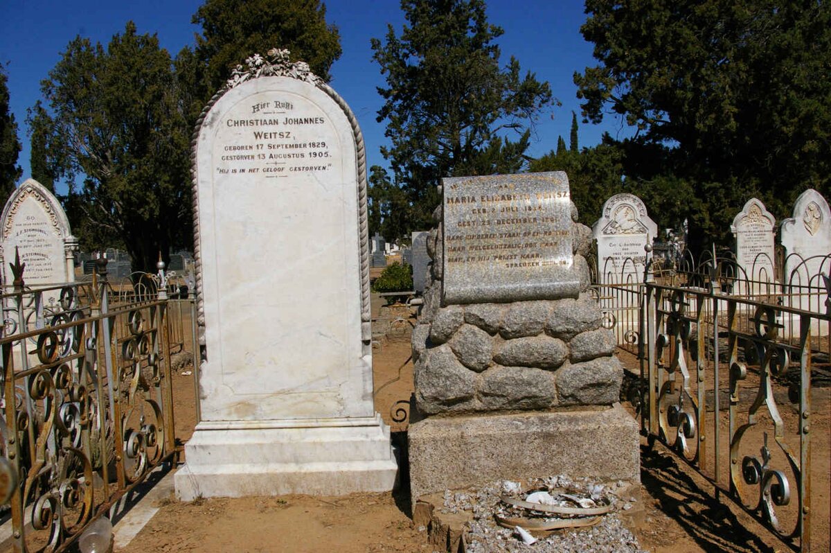 WEITSZ Christiaan Johannes 1829-1905 &amp; Maria Elizabeth 1834-1901