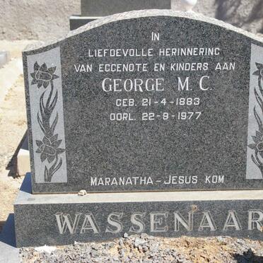 WASSENAAR George M.C. 1883-1977