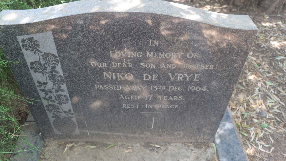 VRYE Niko, de -1964