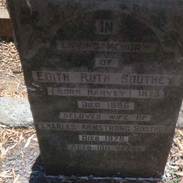 SOUTHEY Charles Armstrong -1978 &amp; Edith Ruth HARVEY 1873-1956