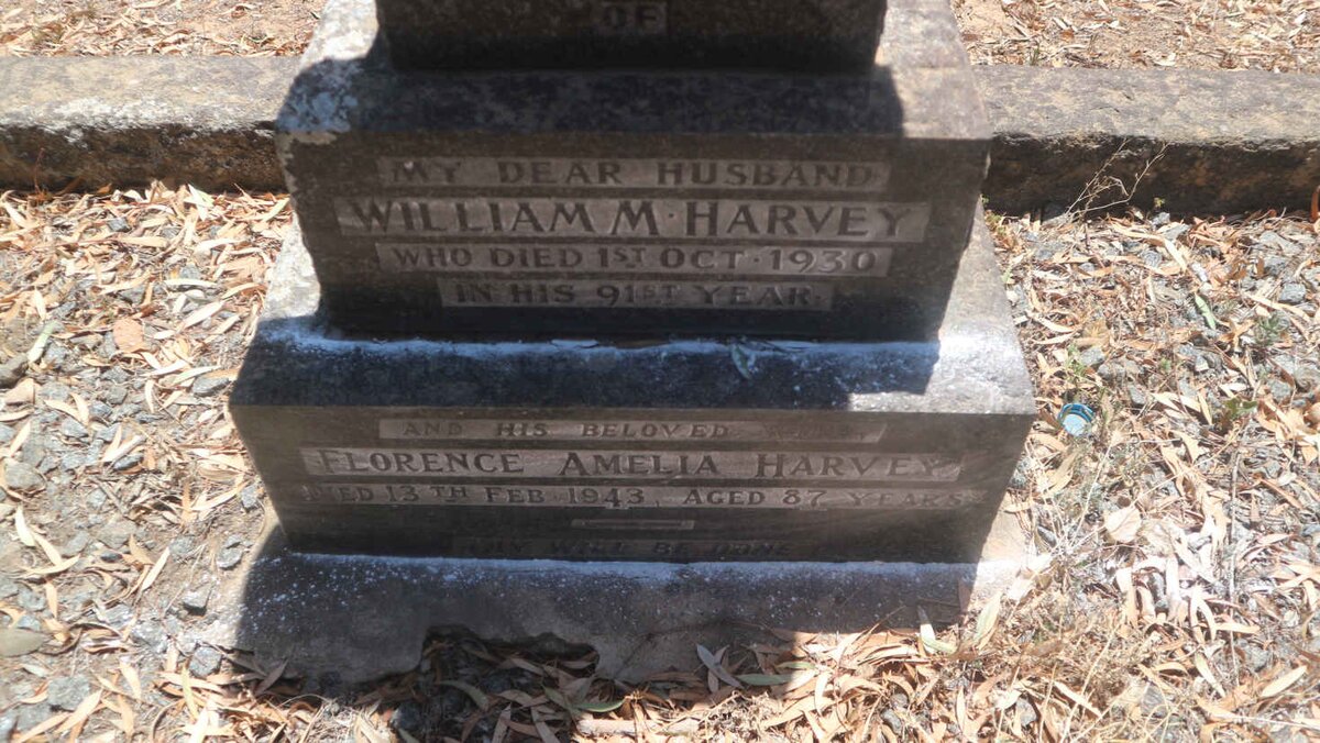 HARVEY William M. -1930 &amp; Florence Amelia -1943