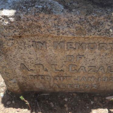 CAZALET A.P.L. -1928