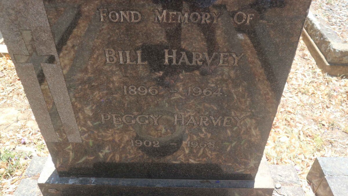 HARVEY Bill 1896-1964 &amp; Peggy 1902-1968