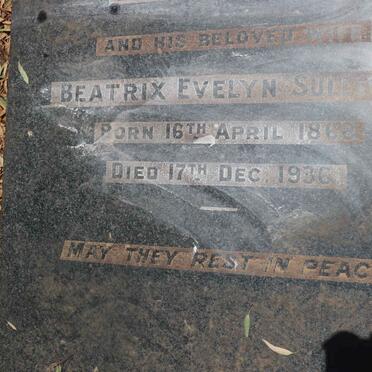 SULLIVAN Richard 1866-1928 &amp; Beatrix Evelyn 1868-1936