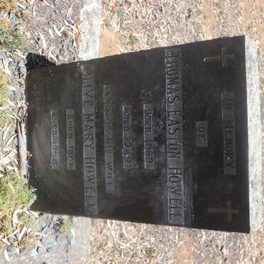 HOWELL Thomas Easton 1869-1949 &amp; Olive Mary 1881-1964