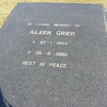 GRIER Aileen 1903-1980