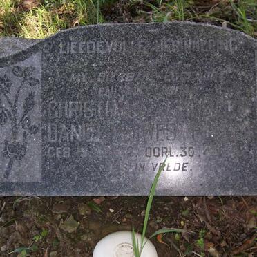 WESTHUIZEN Christiaan Burger Daniel, van der 1882-1952