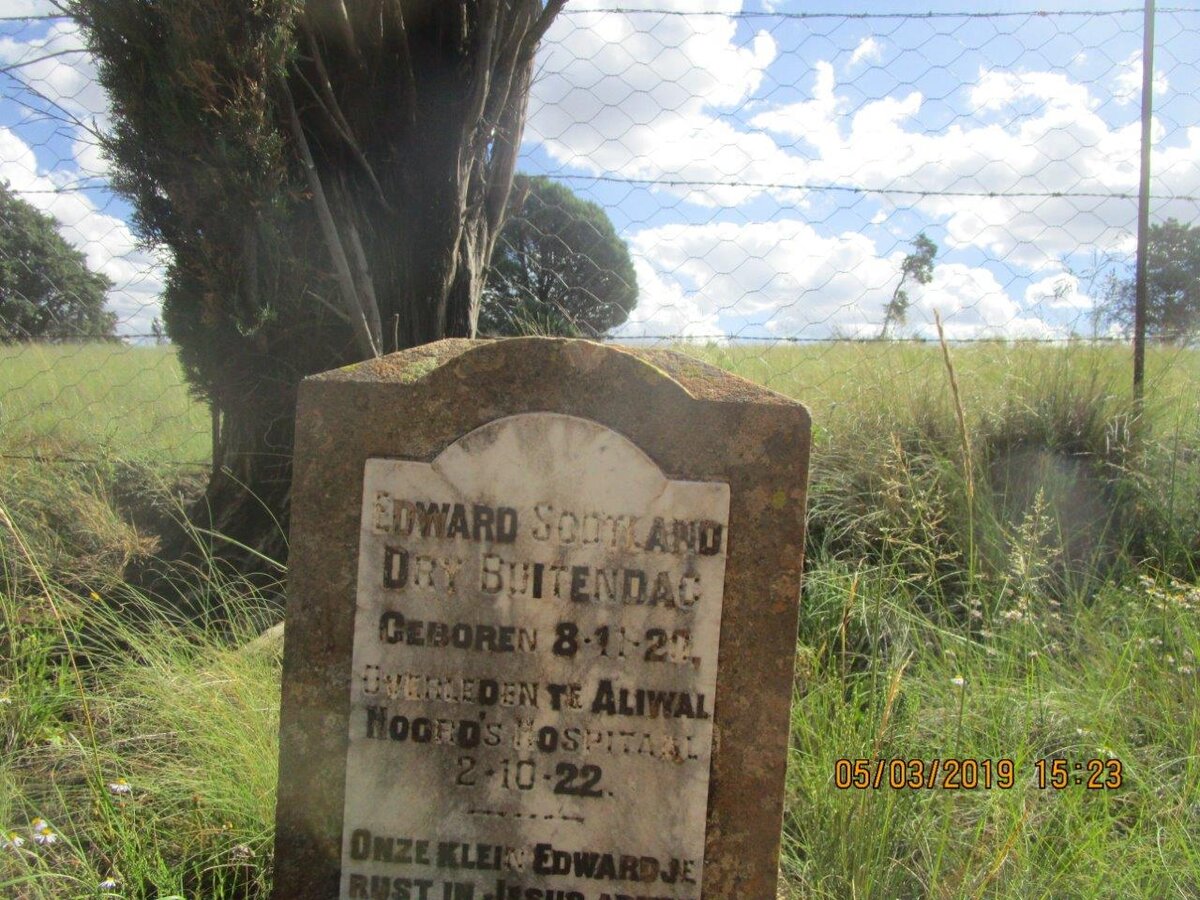 BUITENDAG Edward Scotland Dry 1920-1922