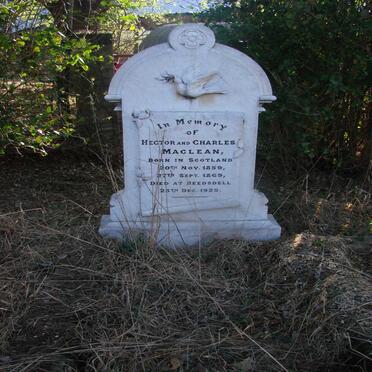 MACLEAN Hector 1859-1925 :: MACLEAN Charles 1869-1925