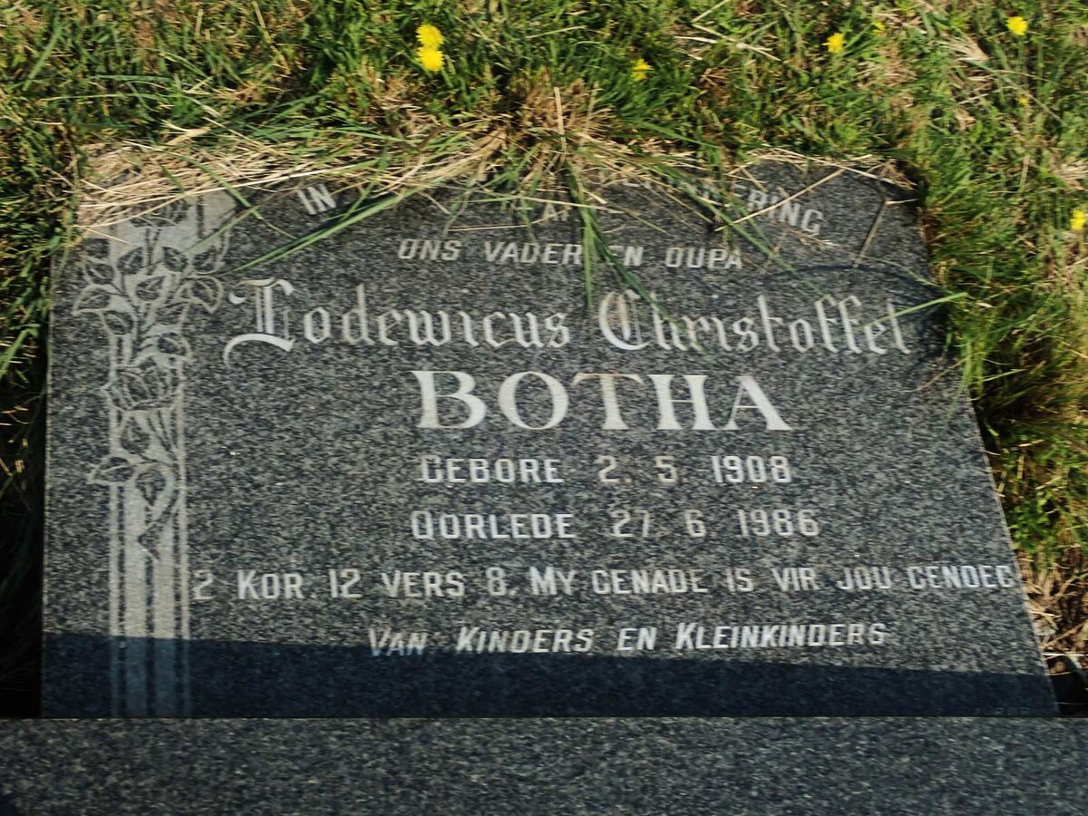 BOTHA Lodewicus Christoffel 1908-1986