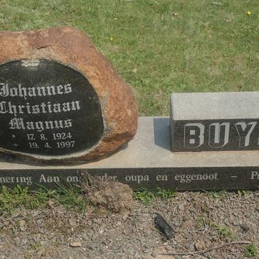 BUYS Johannes Christiaan Magnus 1924-1997