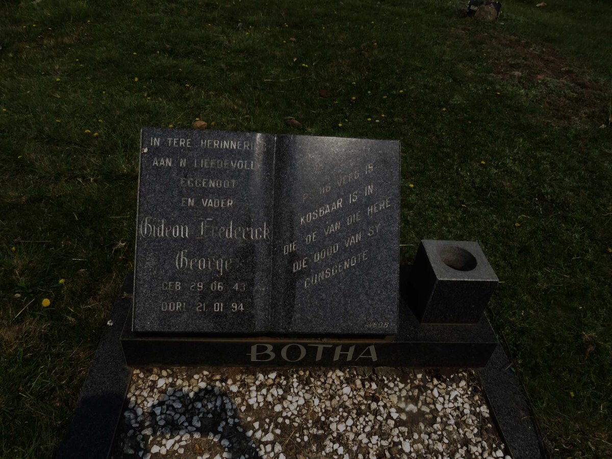 BOTHA Gideon Frederick George 1943-1994